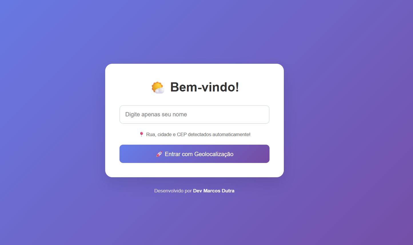 Welcome Page